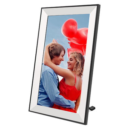 10.1 inch touch Wi-Fi cloud smart photo frame mobile app interactive review