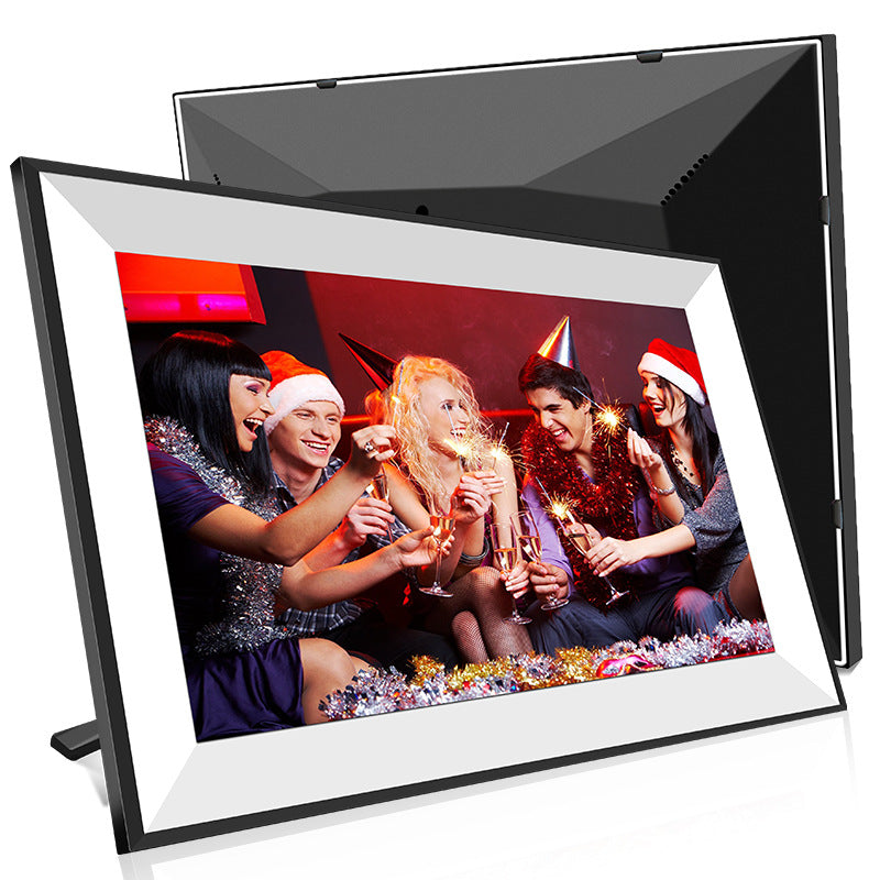 10.1 inch touch Wi-Fi cloud smart photo frame mobile app interactive review