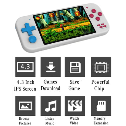 Fashion Mini Portable Game Console With Games 4.3 Inch HD Screen 8GB 32GB Thousands Free Games X20 Mini Video Game Machine