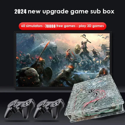 2024 NEW X9 Retro Mini Game Box Super Console Built-in 70000+ Games Emulators Accessories 4K HD Display On TV Projector Monit